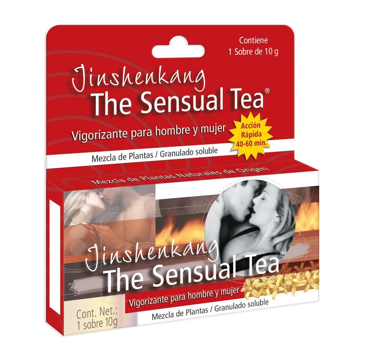 The Sensual Tea y Zisen Tabs - Vigorizante Natural para Hombre y Mujer